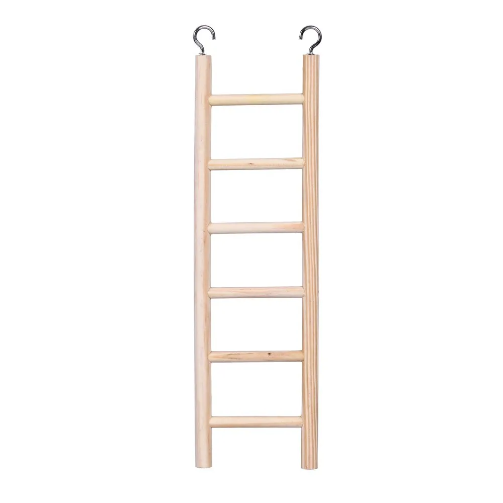 4 x Small Wooden Ladder Bird Cage Toys