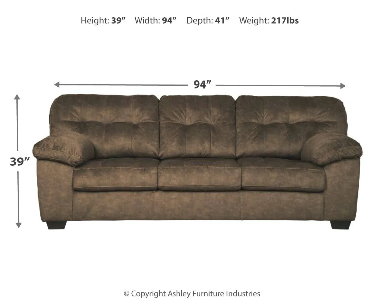 Accrington - Earth - Queen Sofa Sleeper