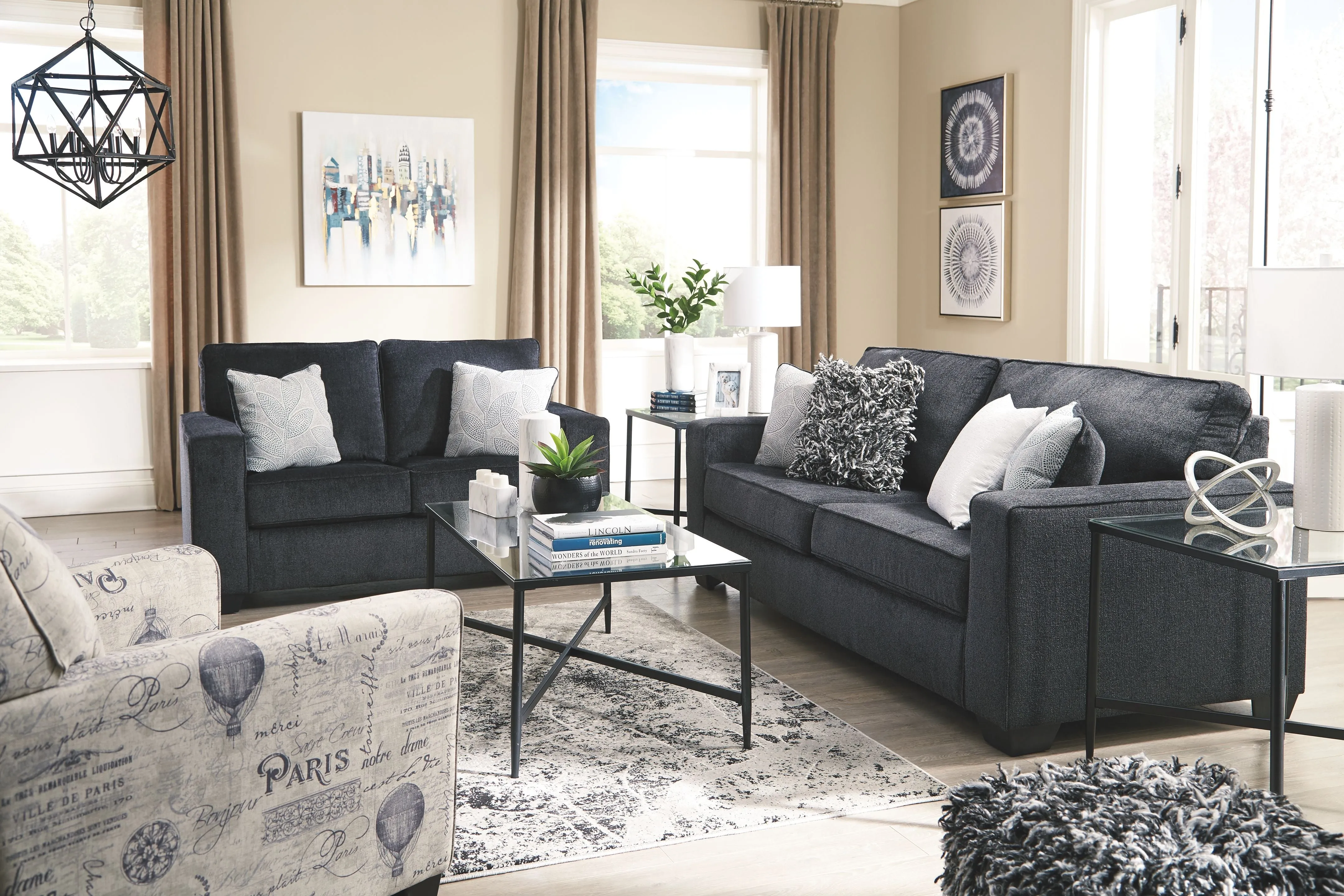 Altari - Slate - Queen Sofa Sleeper - Fabric