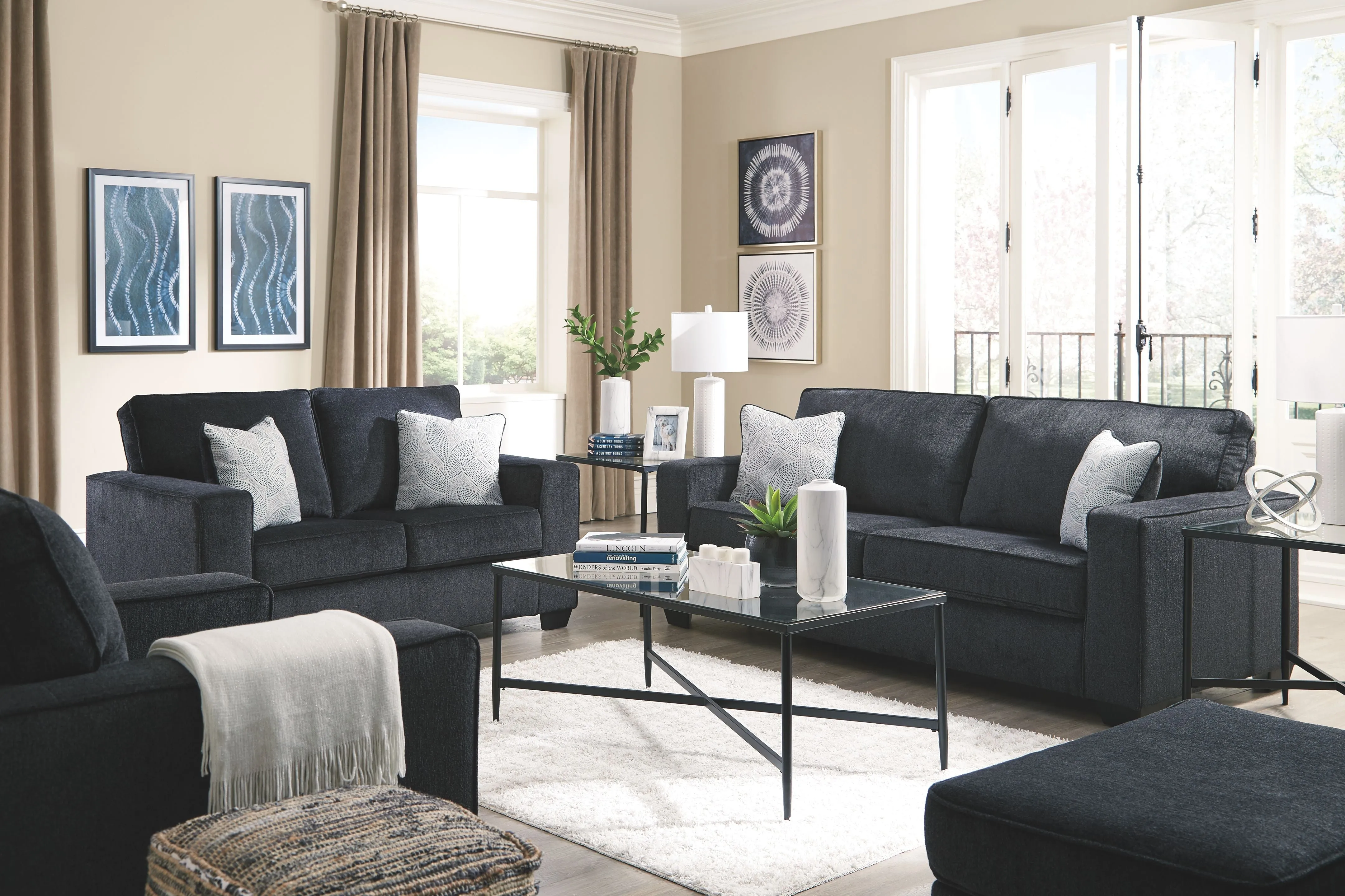 Altari - Slate - Queen Sofa Sleeper - Fabric
