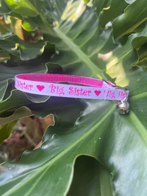 Big Sister Cat Collar