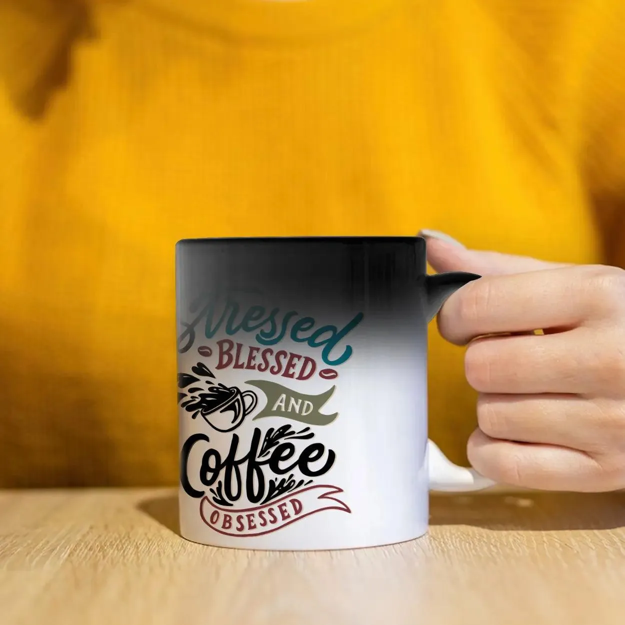 Custom Gallery of Three Heat Activated Magic Mug