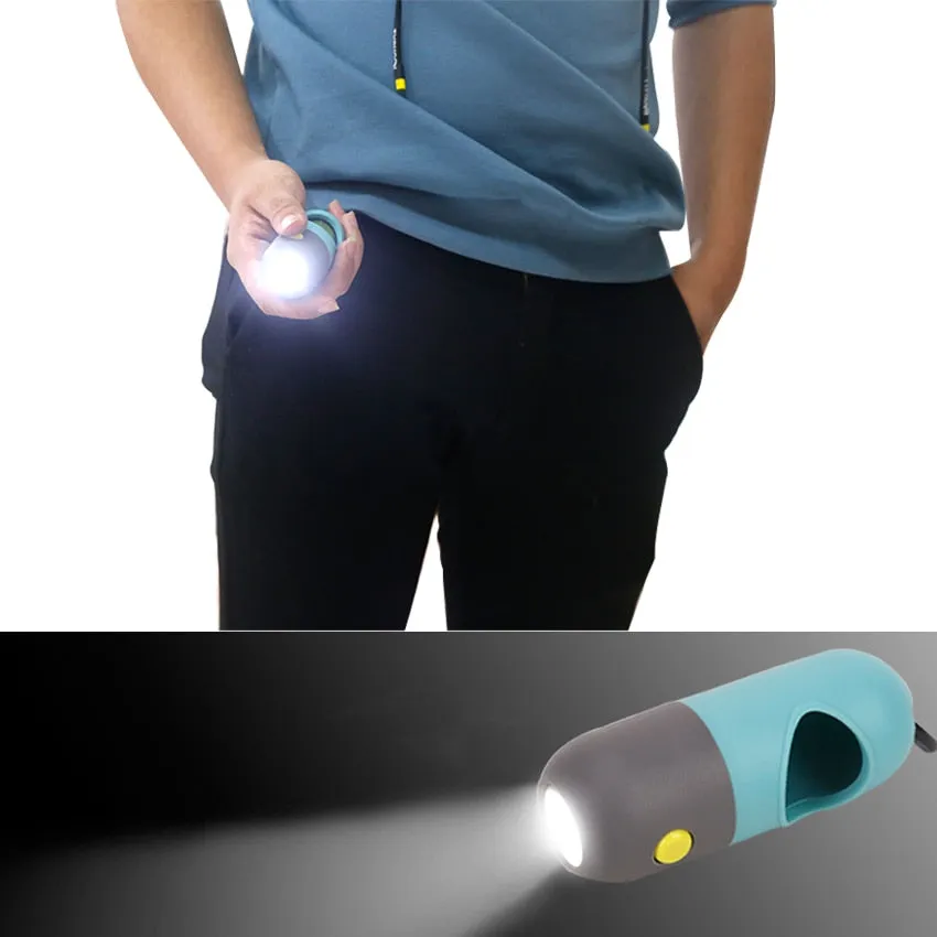 Degradable Dog Poop Bag Dispenser LED light Waste Bags