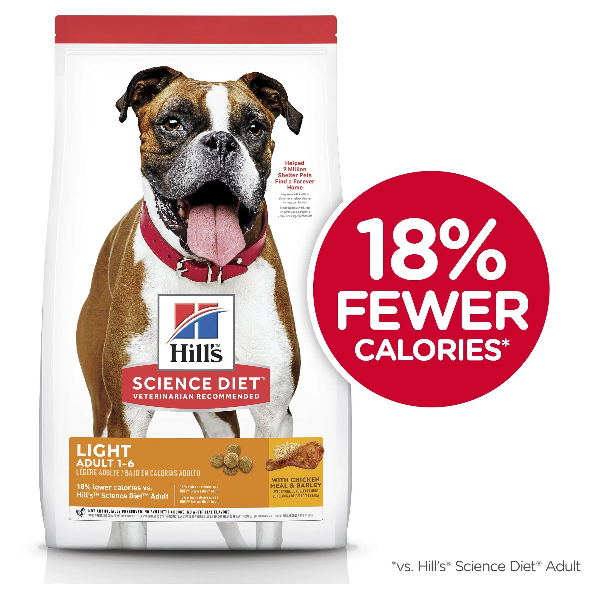 Hills Science Diet Light Adult Dry Dog Food 3kg***