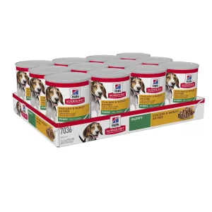 Hills Science Diet Puppy Chicken and Barley Entree Canned Dog Food 370g x 12^^^