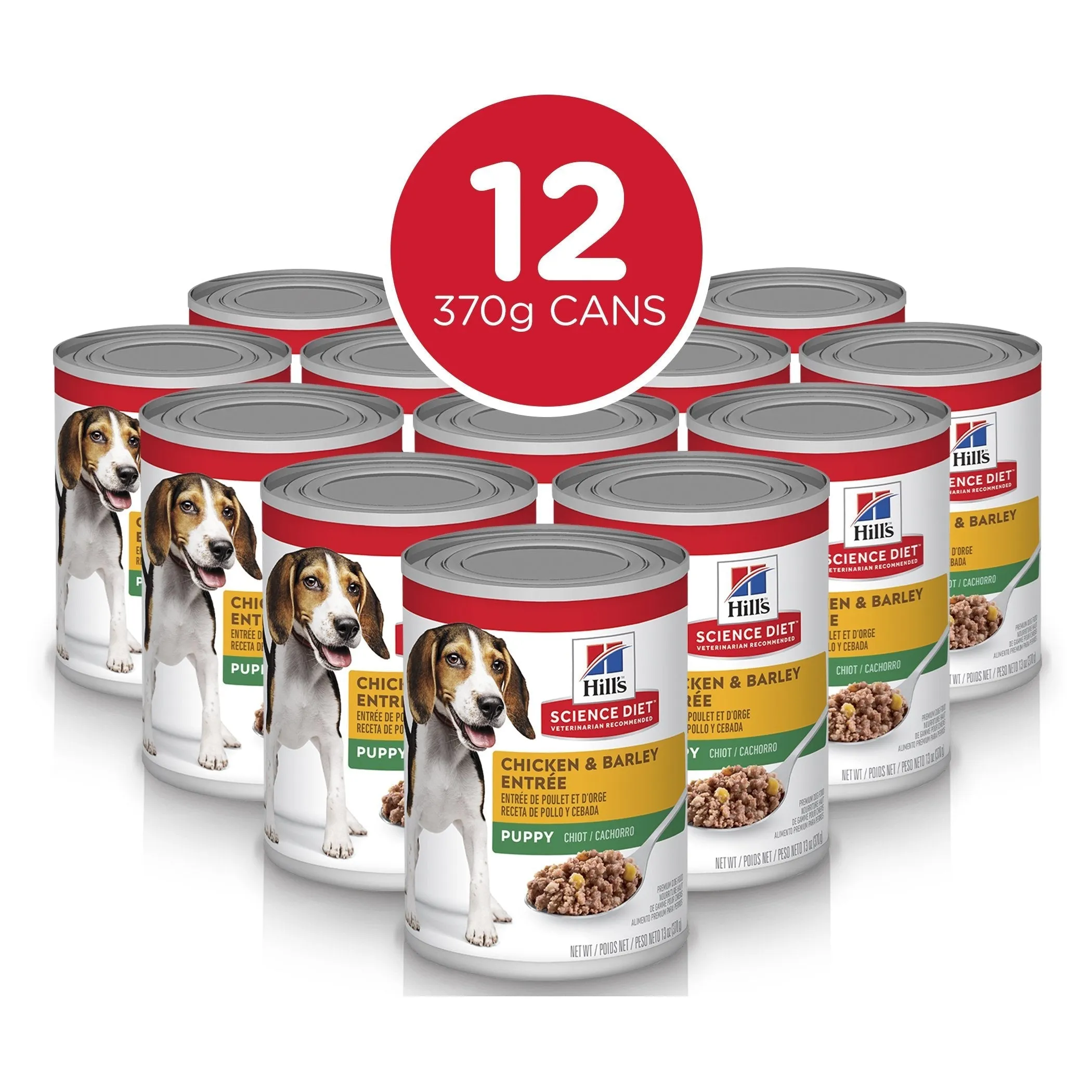 Hills Science Diet Puppy Chicken and Barley Entree Canned Dog Food 370g x 12^^^