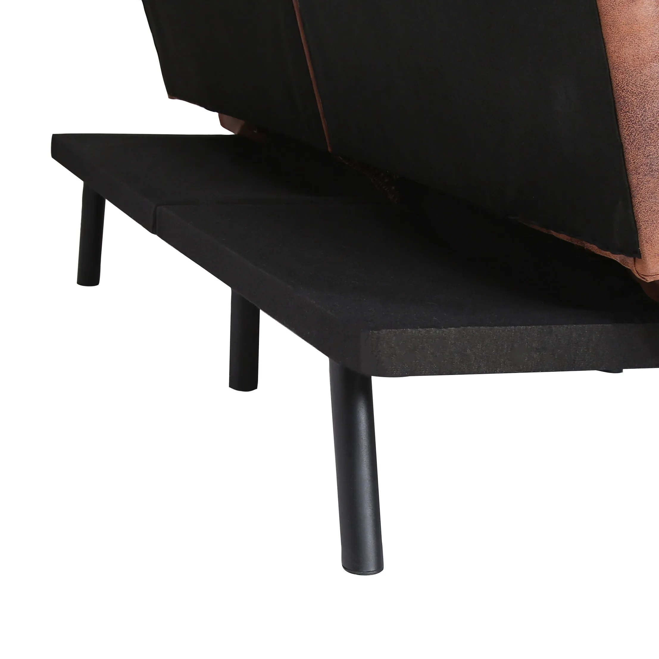 Koa Modern Convertible Memory Foam Futon Sofa Bed - Brown