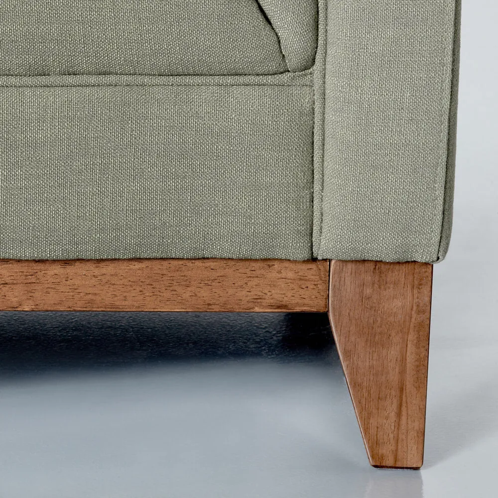 LANDON - Green Fabric Sofa