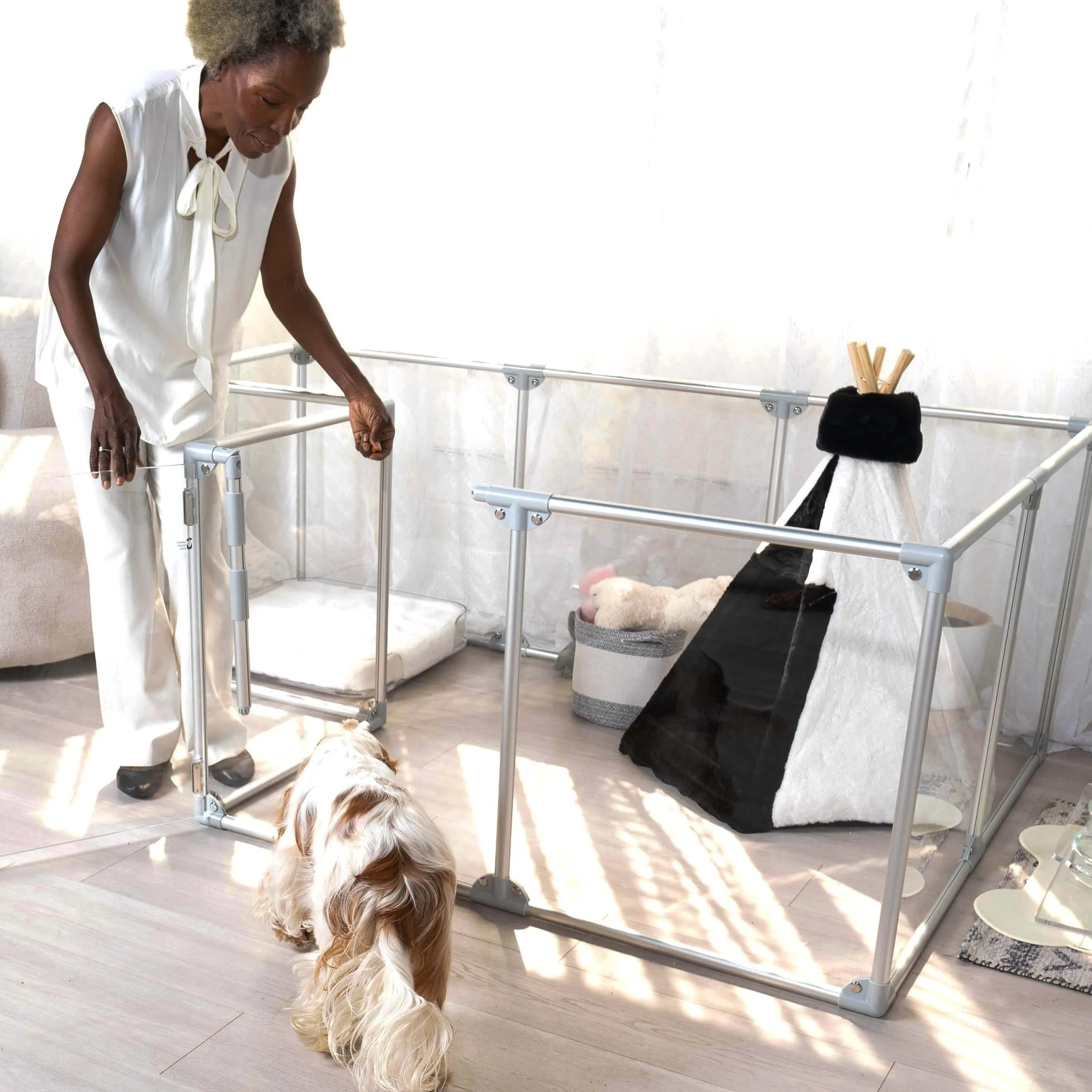Modern Luxury Pet Teepee with Memory Foam
