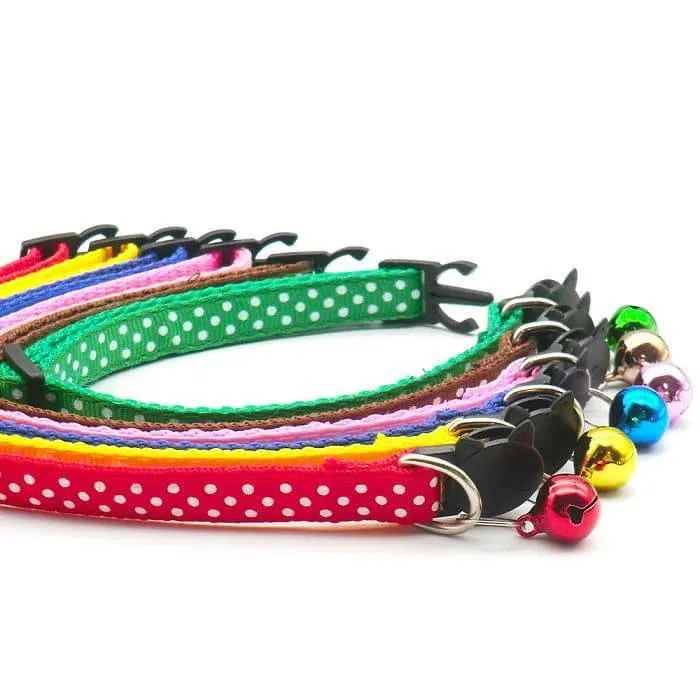 Polka Dots Breakaway Safety Cat Collar