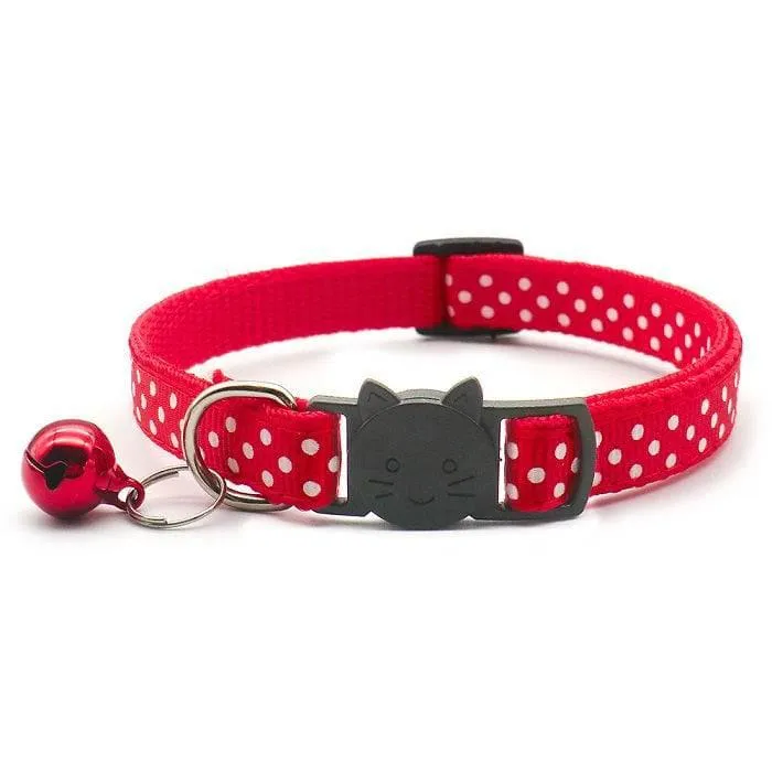 Polka Dots Breakaway Safety Cat Collar