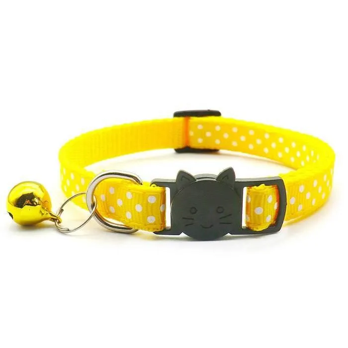 Polka Dots Breakaway Safety Cat Collar