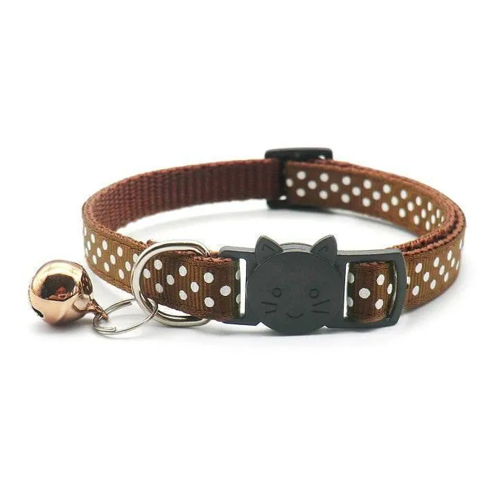 Polka Dots Breakaway Safety Cat Collar