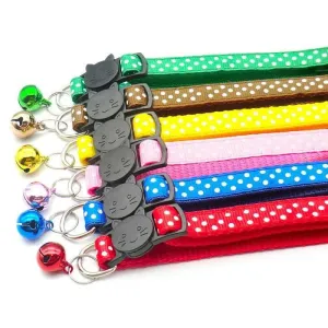 Polka Dots Breakaway Safety Cat Collar