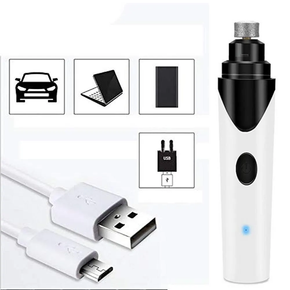 Rechargeable Painless Pet Paws Grooming File