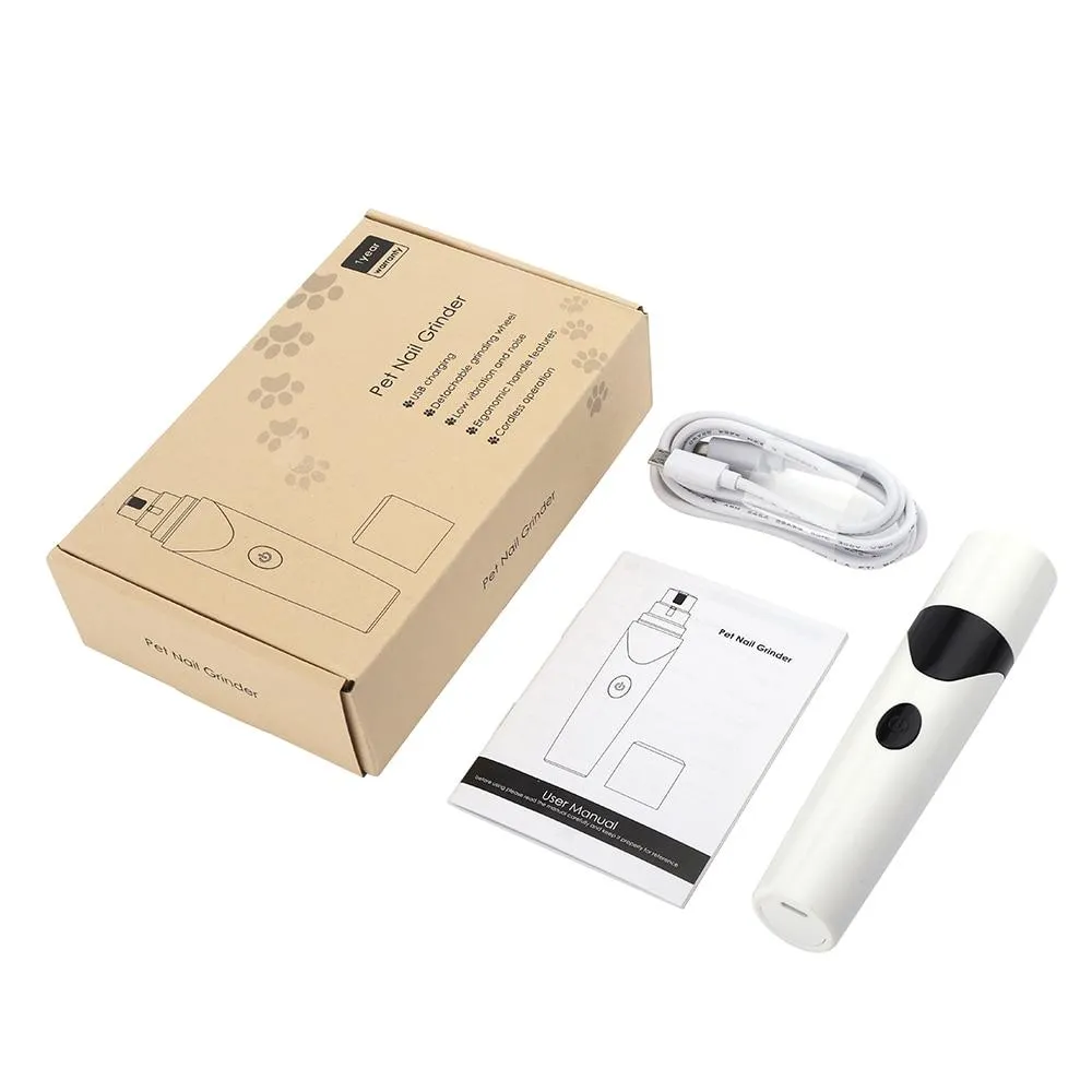Rechargeable Painless Pet Paws Grooming File