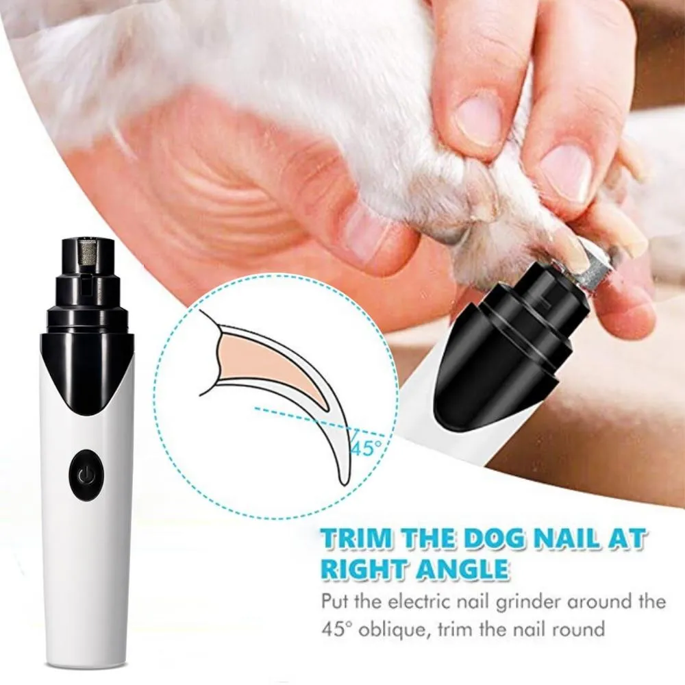 Rechargeable Painless Pet Paws Grooming File