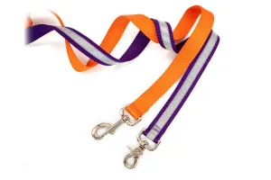 Reflective OR Solid Leashes - heavy duty webbing - made in the USA!
