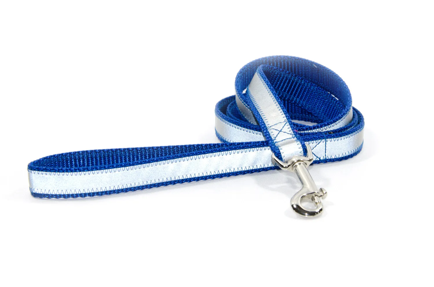 Reflective OR Solid Leashes - heavy duty webbing - made in the USA!