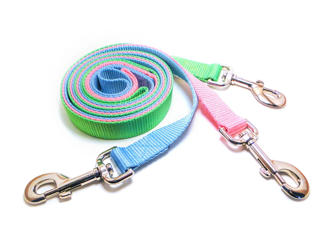Reflective OR Solid Leashes - heavy duty webbing - made in the USA!