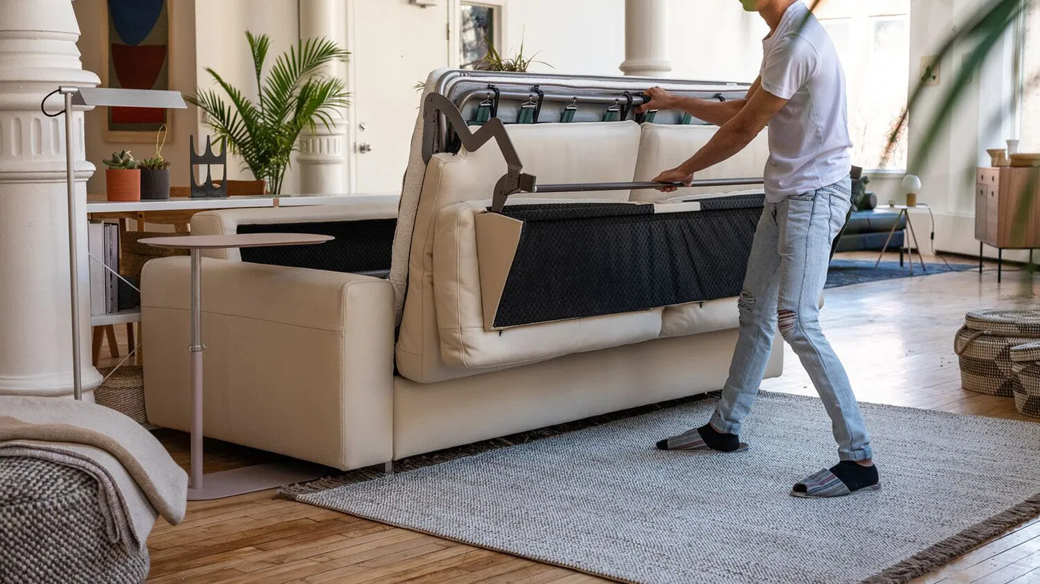 reva queen sleeper sofa - fabric