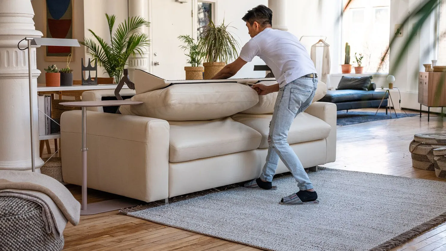 reva queen sleeper sofa - fabric