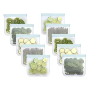 (re)zip - Lay Flat Lunch Leakproof Reusable Bag (10 Family-Pack)