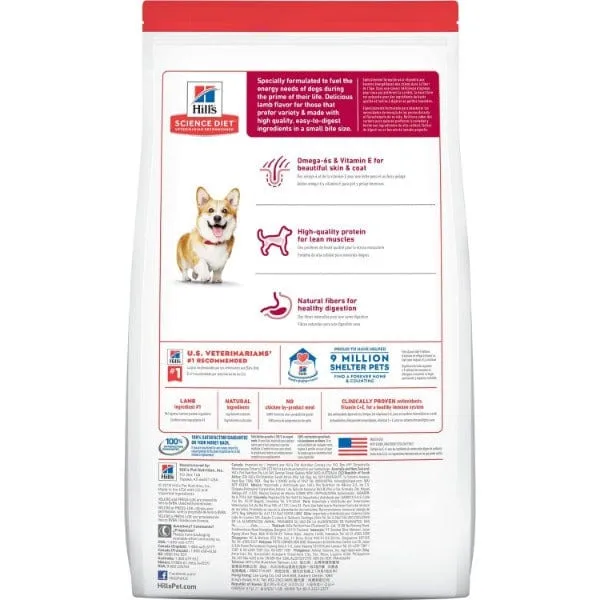 Science Diet Adult Small Bites Lamb Recipe Dry Dog Food, 15.5lb